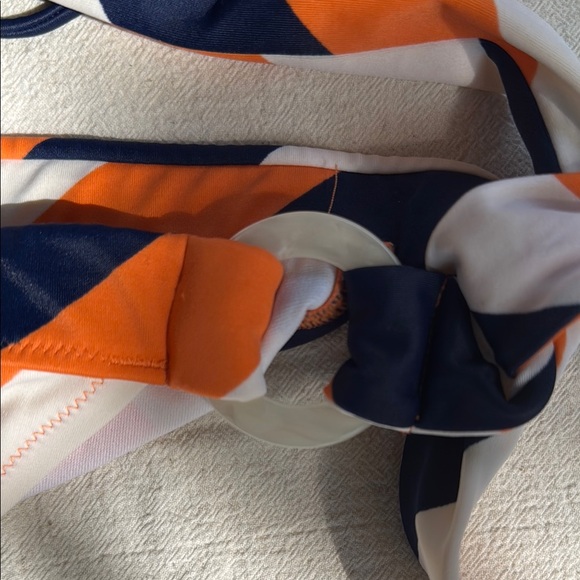 Victoria's Secret Orange and Navy Bikini - Picture 5 of 5